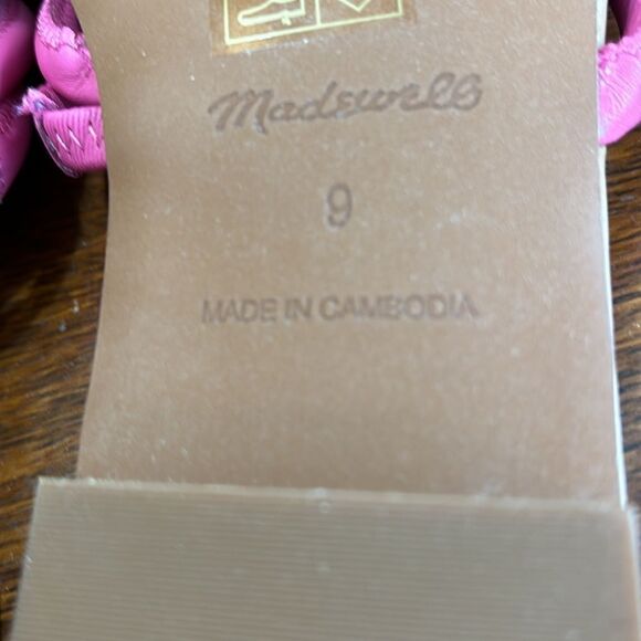 Madewell sandals Cloud Lift bombe slides leather pink 9 NWT - Picture 8 of 9
